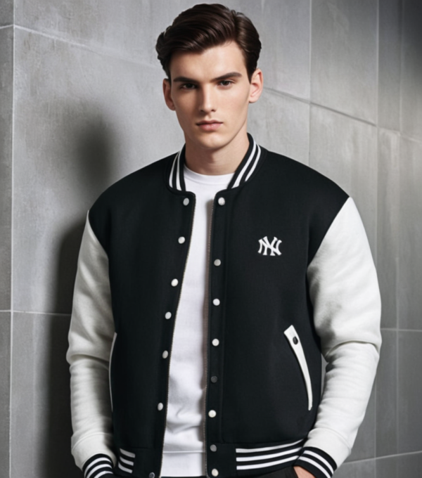 Bomber Varsity Jacket Sweatshirt - Image 4