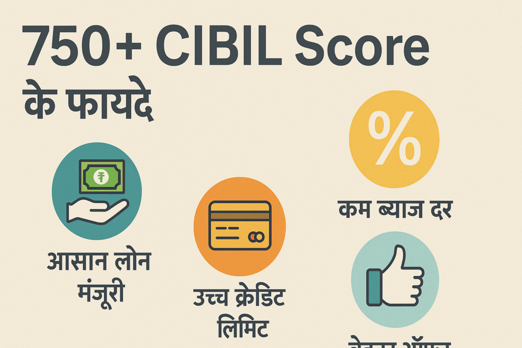 750+ CIBIL Score के फायदे बेहतर लोन और क्रेडिट सुविधाएं